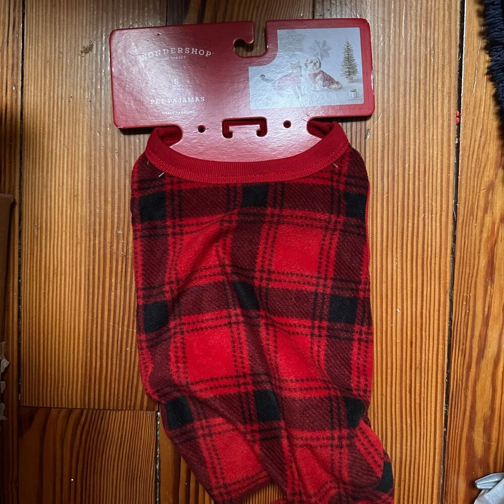 NEW Small plaid pet pajama